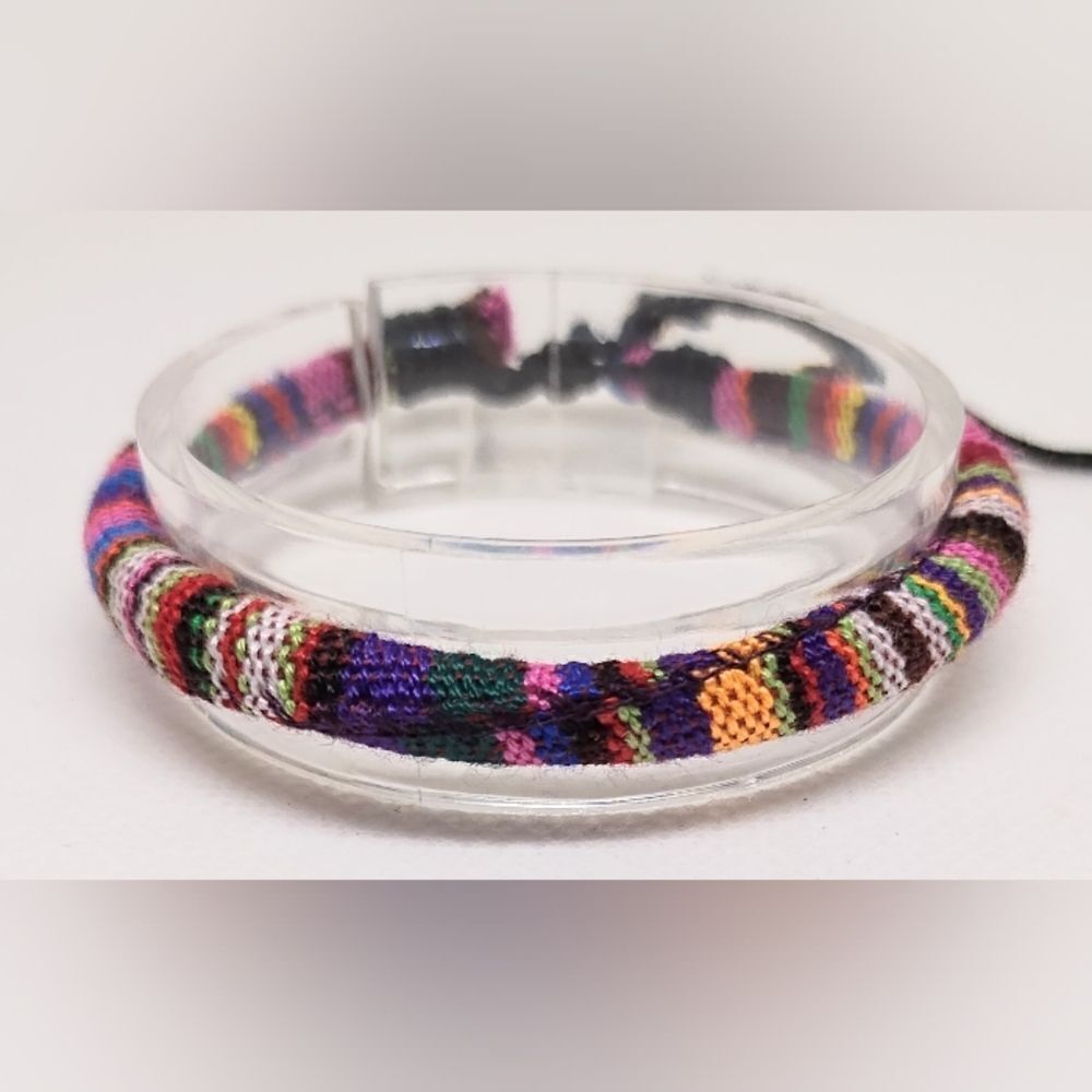 Men's bracelet striped punk hemp new e40